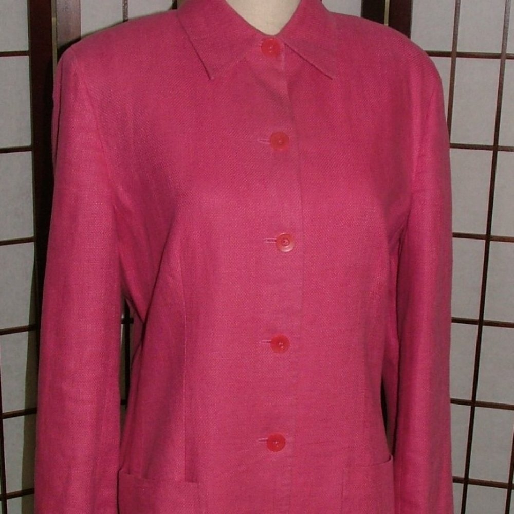 Talbot's Pink Irish Linen Jacket